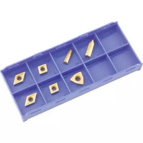 Grizzly T23905 - K20 TiN Insert Set (7) for T10294 - Cast-Iron - Ysert