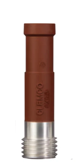 Clemco SXS Clemlite Silicon-Carbide Lined Long Venturi Style Contractor Thread 1-1/4 inch Entry Rubber Jacketed Sandblast Nozzle - Ysert