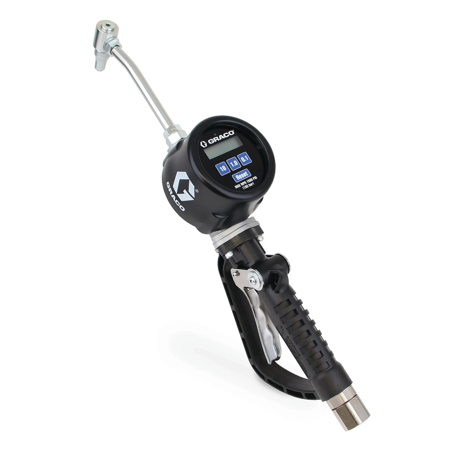 PM™ 8 Electronic Preset Gear Lube Meter - Rigid Extension - 1/2 in. (13 mm) Inlet - NPT - Ysert