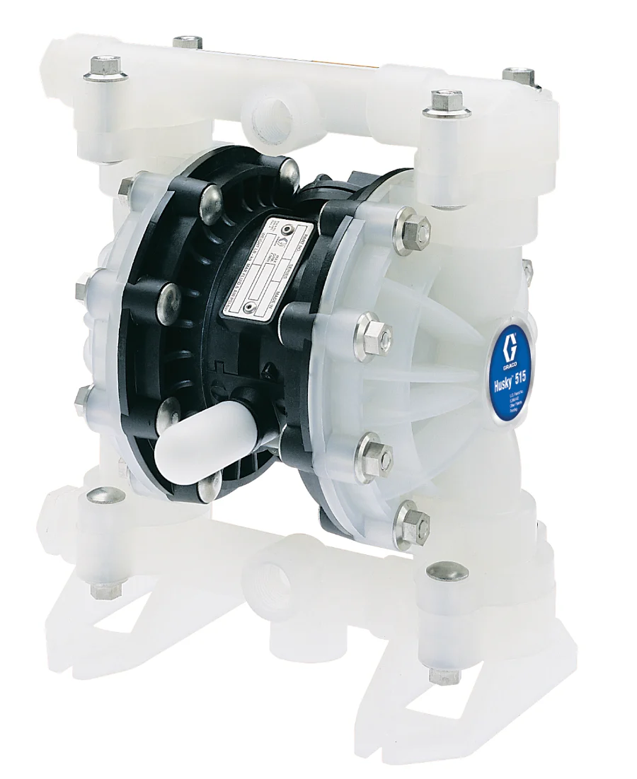 Graco D52331 Husky 515 PP 1/2 in NPT Standard Pump, PP Center Section, SS Seats, SS Balls & PTFE Diaphragm - Ysert