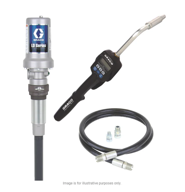 Graco 24H802 Ld Series 3:1 Stationary Oil Pump Package - Preset Meter Type - Rigid Extension - Ysert