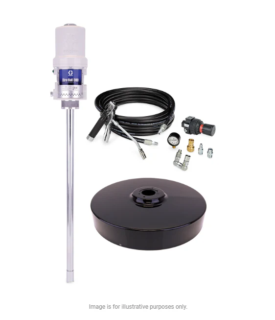 Graco 220171 Fire-Ball® 300 Series 15:1 400 Lb. (181 Kg) Grease Pump - Stationary Pail Dispenser Package - Ysert