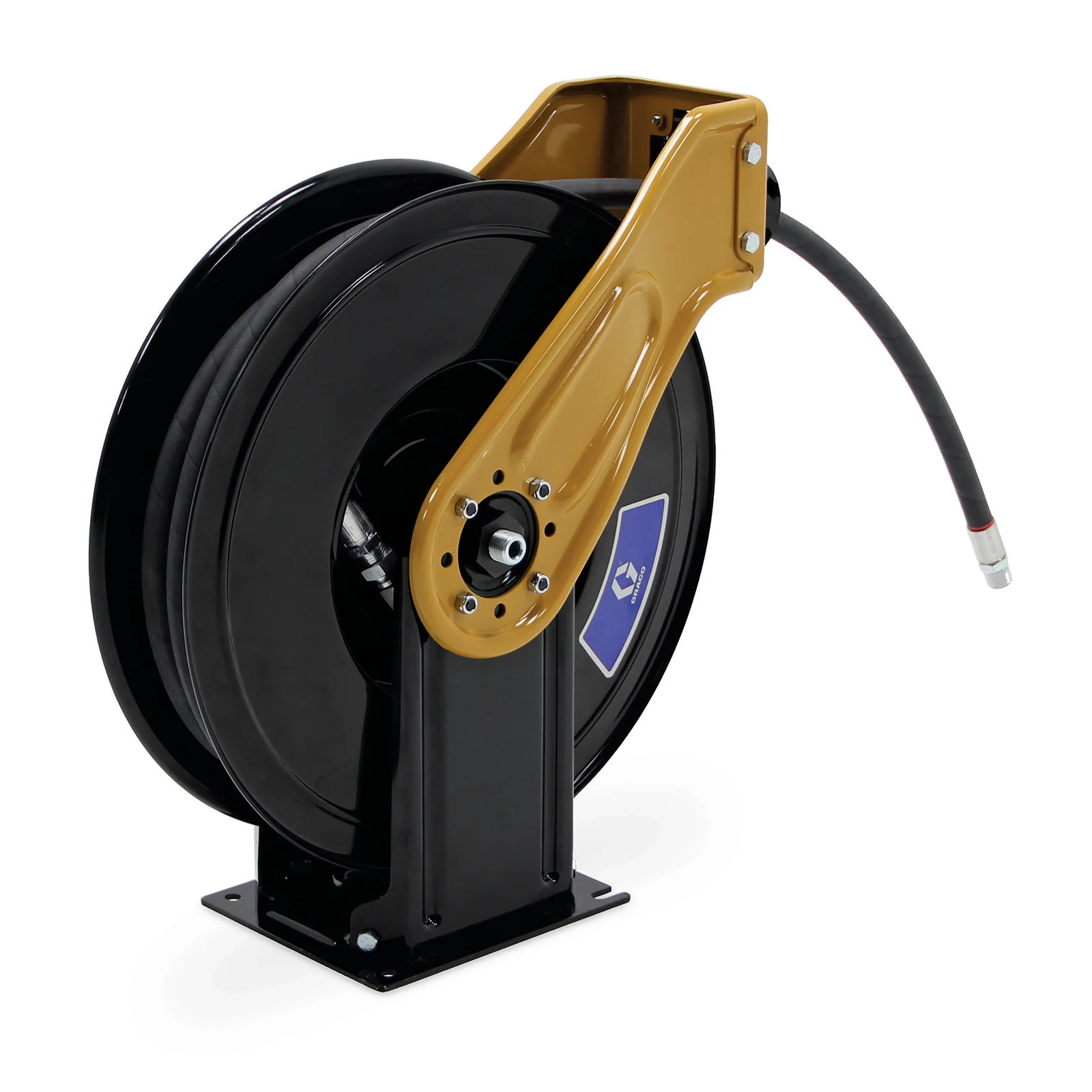 Graco XDX™ 20, Oil, 1/2 in (13 mm) Inlet, Bare Reel (1/2 in X 50 ft (13 mm X 15 m) Capacity), NPT, Truck/Bench Mount, Yellow - Ysert