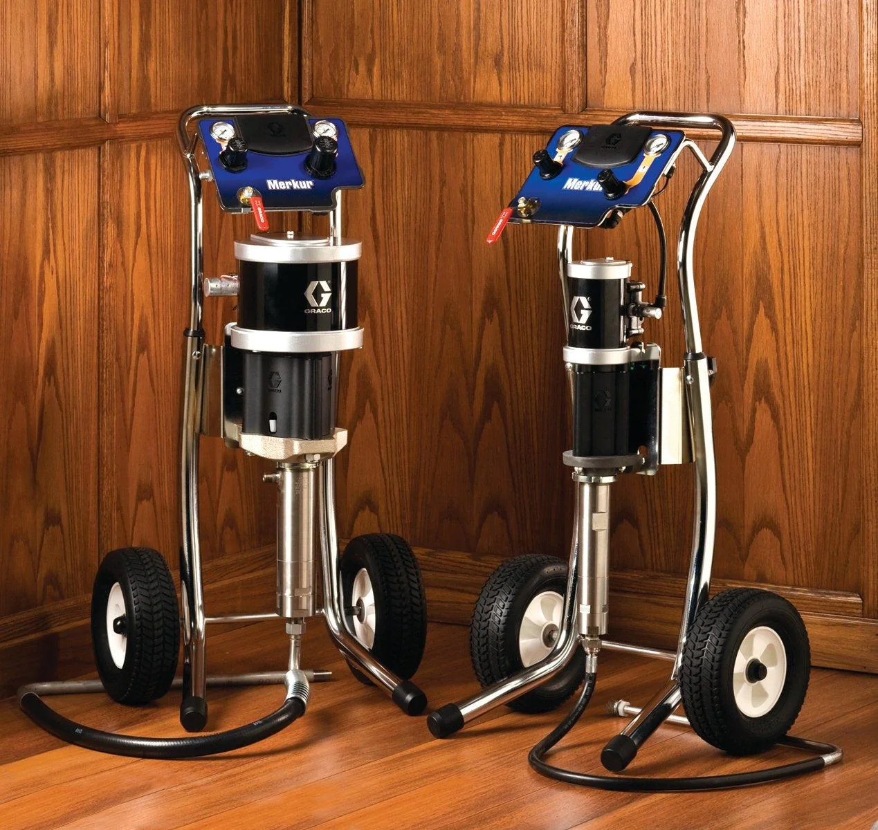 15:1 Merkur Pump, 0.8 gpm (3 lpm) fluid flow, Cart Mount, Pump/Gun Air Controls - Ysert