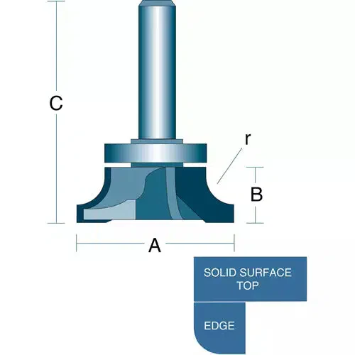 Roman Carbide DC1662 - Under Roundover 1/2