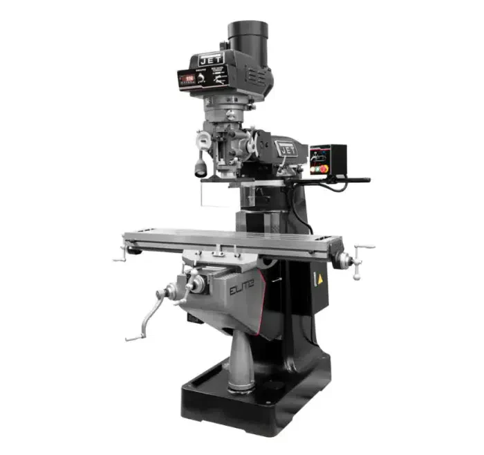 Jet Tools - EVS-949 Mill with 3-Axis ACU-RITE 203 (Knee) DRO and X, Y-Axis JET Powerfeeds - Ysert