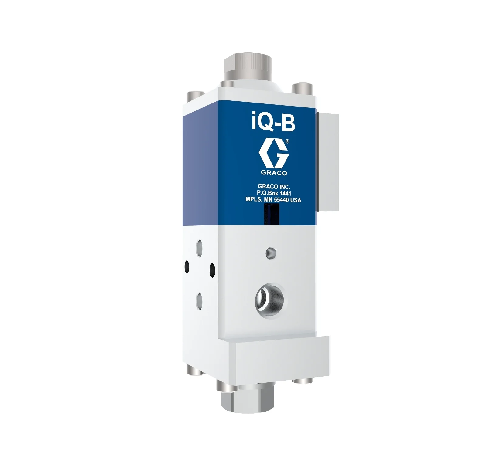 iQ Dispense Valve, Ball Seal, High Pressure, Ambient, NPT Tip, 0in (000mm) Nozzle, Remote Mount Solenoid - Ysert