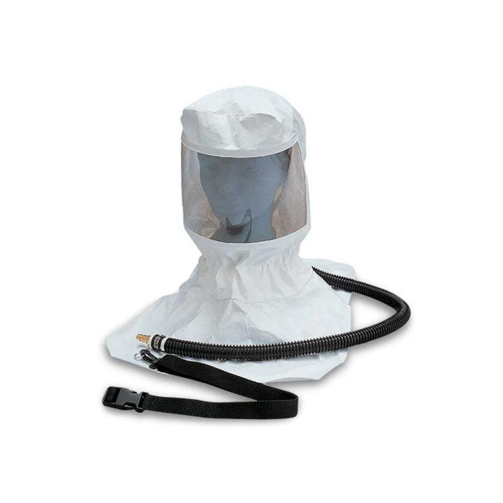 Allegro 9910 Tyvek„¢ Supplied Air Respirator Hood With OBAC Fitting, Belt, Clip & Suspension - Ysert