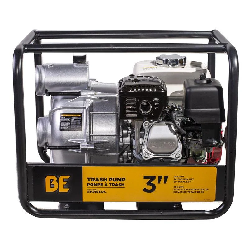 BE  Honda GX200 Centrifugal Aluminum Pump Cast Iron 3
