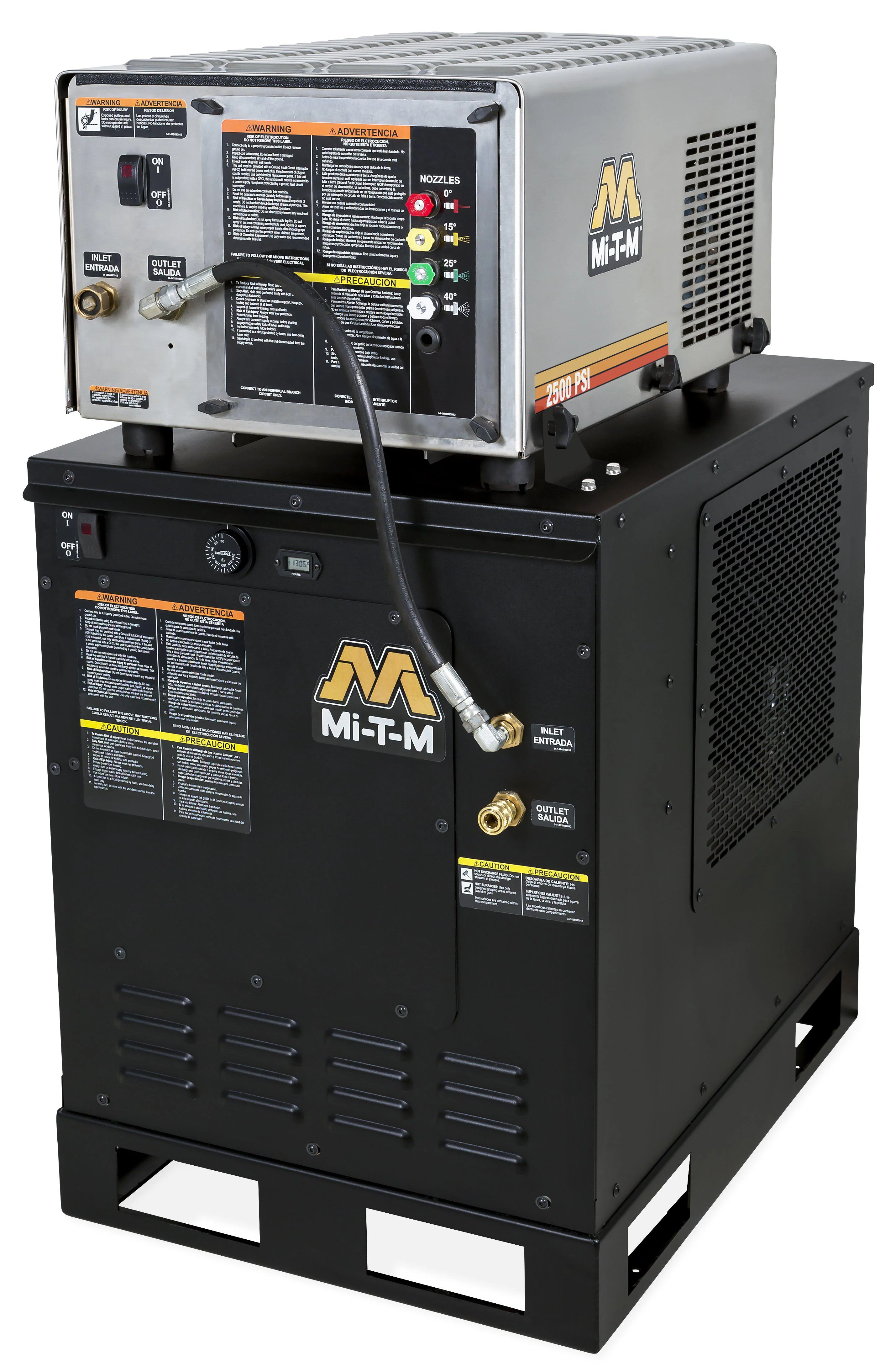 Mi-T-M  2500 PSI @ 2.8 GPM 6.0HP, 460V, 3Ø General Hot Water Electric Pressure Washer - Ysert