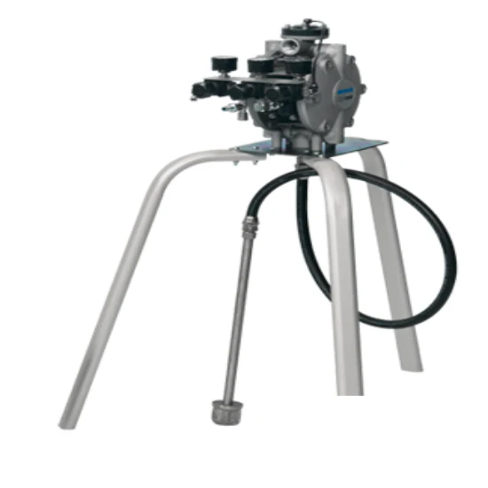 BINKS DX200 1:1 Aluminium Body Diaphragm Pump w/ 1 Pump Control / 1 Gun Air Control & Large Fluid Filter (DXA-F6ME100-200) - Tripod Wall Mounting - Ysert