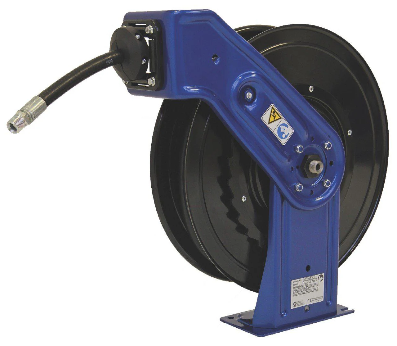 Graco SD20 Series Hose Reel w/ 3/8 in. X 50 ft. Hose - Grease - Truck/Bench Mount Metallic Blue - Ysert