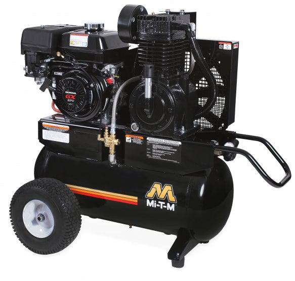 Mi-T-M Two Stage Gasoline Portable Air Compressor 17.2 CFM- 175 PSI - 20 gal - Ysert