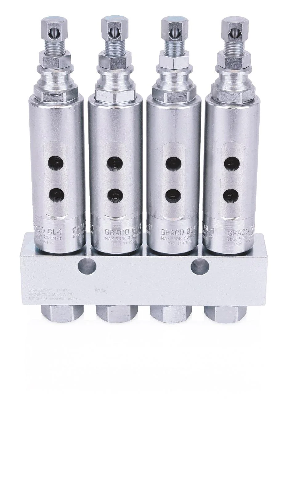 Graco GL-1™ Grease Injectors - 4 Injectors and Manifold - Ysert