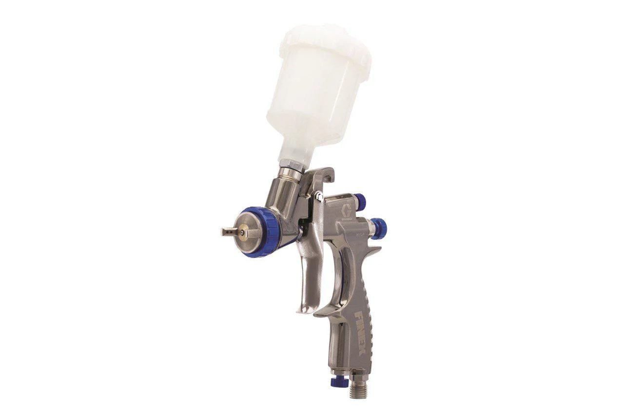 Graco Finex Air Spray Gravity Feed Mini HVLP Gun - 0.024 (0.6 mm) Needle/ Nozzle Size - Ysert