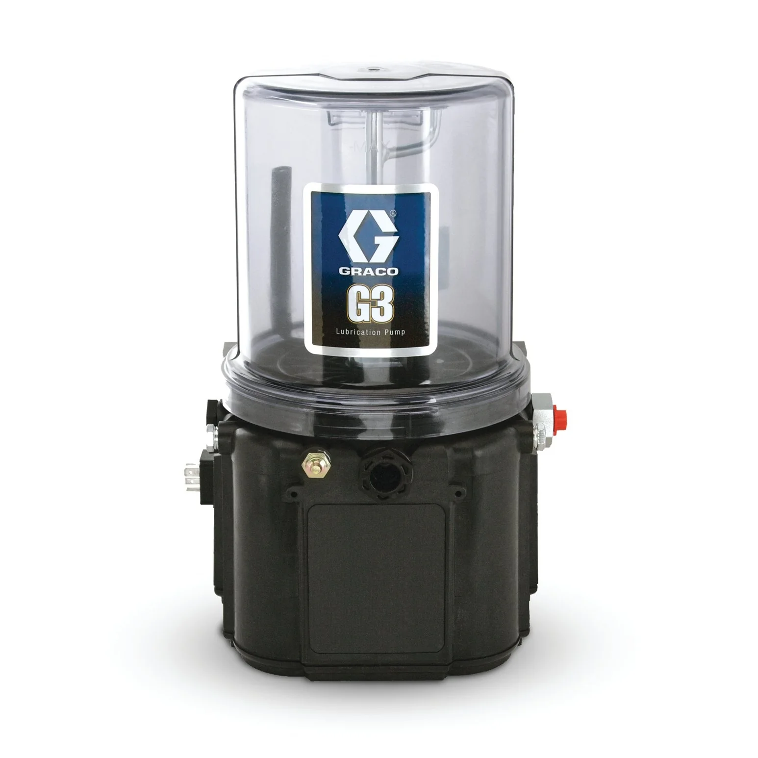 Graco G3™ Standard Grease Lubrication Pump, 24 VDC, 8 Liter, Follower Plate, External Low Level, DIN - Ysert