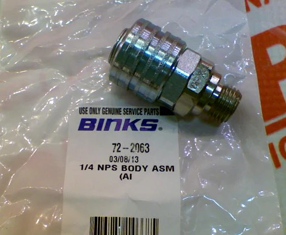 Binks 72-2063 1/4 Nps Male Coupler - Ysert