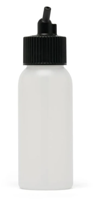 Iwata A4702 Big Mouth Airbrush Bottle 2 oz / 60 ml Cylinder With 24 mm Adaptor Cap - Ysert