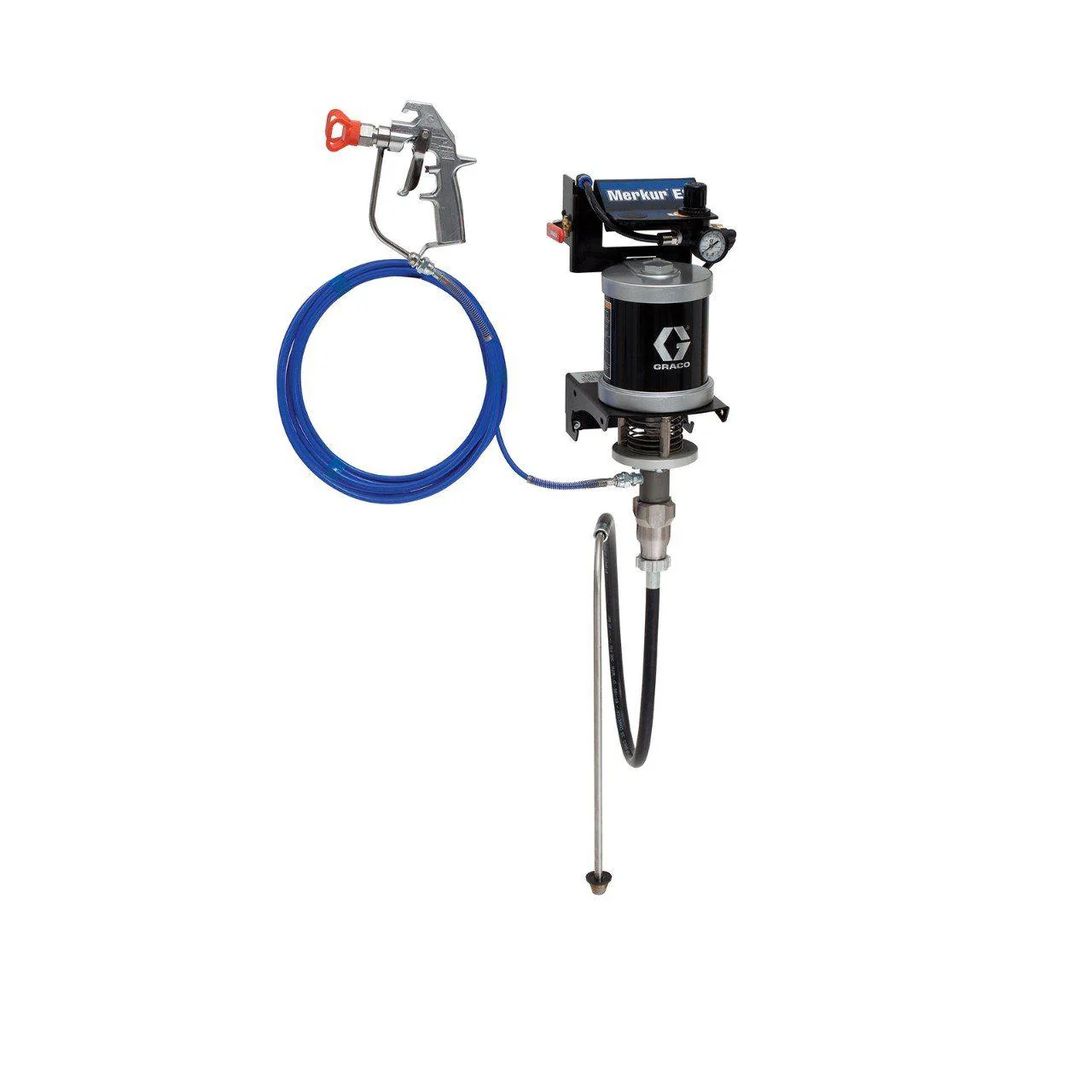 Graco 24F154 30:1 Merkur 3000 PSI @ 0.4 GPM Air-Assisted Airless Sprayer - Wall Mount - Ysert
