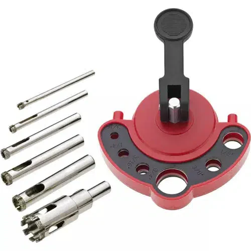 Grizzly T10537 - Glass/Granite Drilling Set, 7 Pc. - Ysert