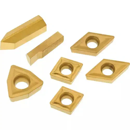 Grizzly T23904 - P10 TiN Insert Set (7) for T10294 - Machined Steel - Ysert