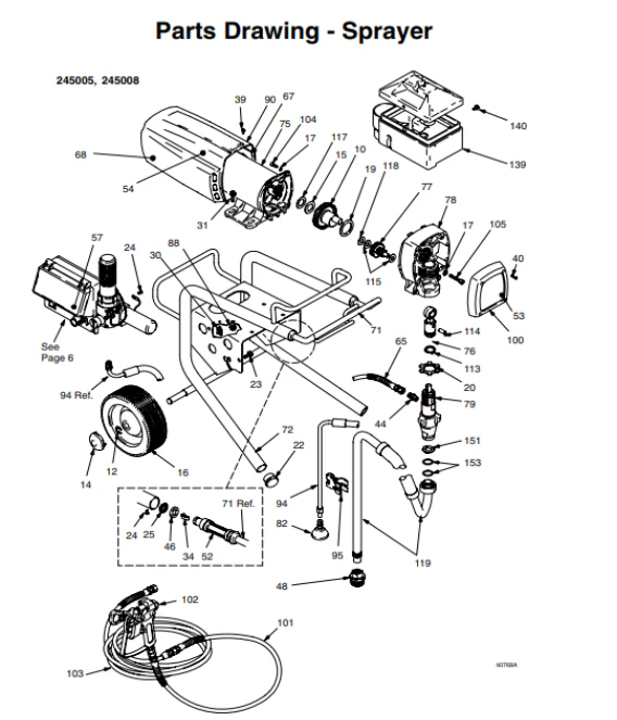 Graco  243718 9HP Motor Repair Kit - Ysert