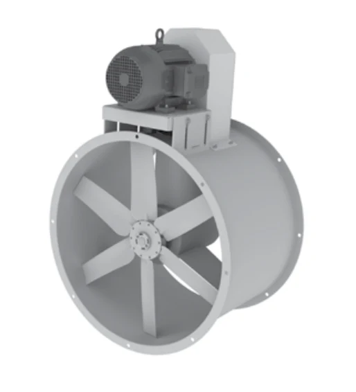36″ Tube Axial Paint Booth Fan w/ 5HP 575 Volts Three Phase Standard Motor - Ysert