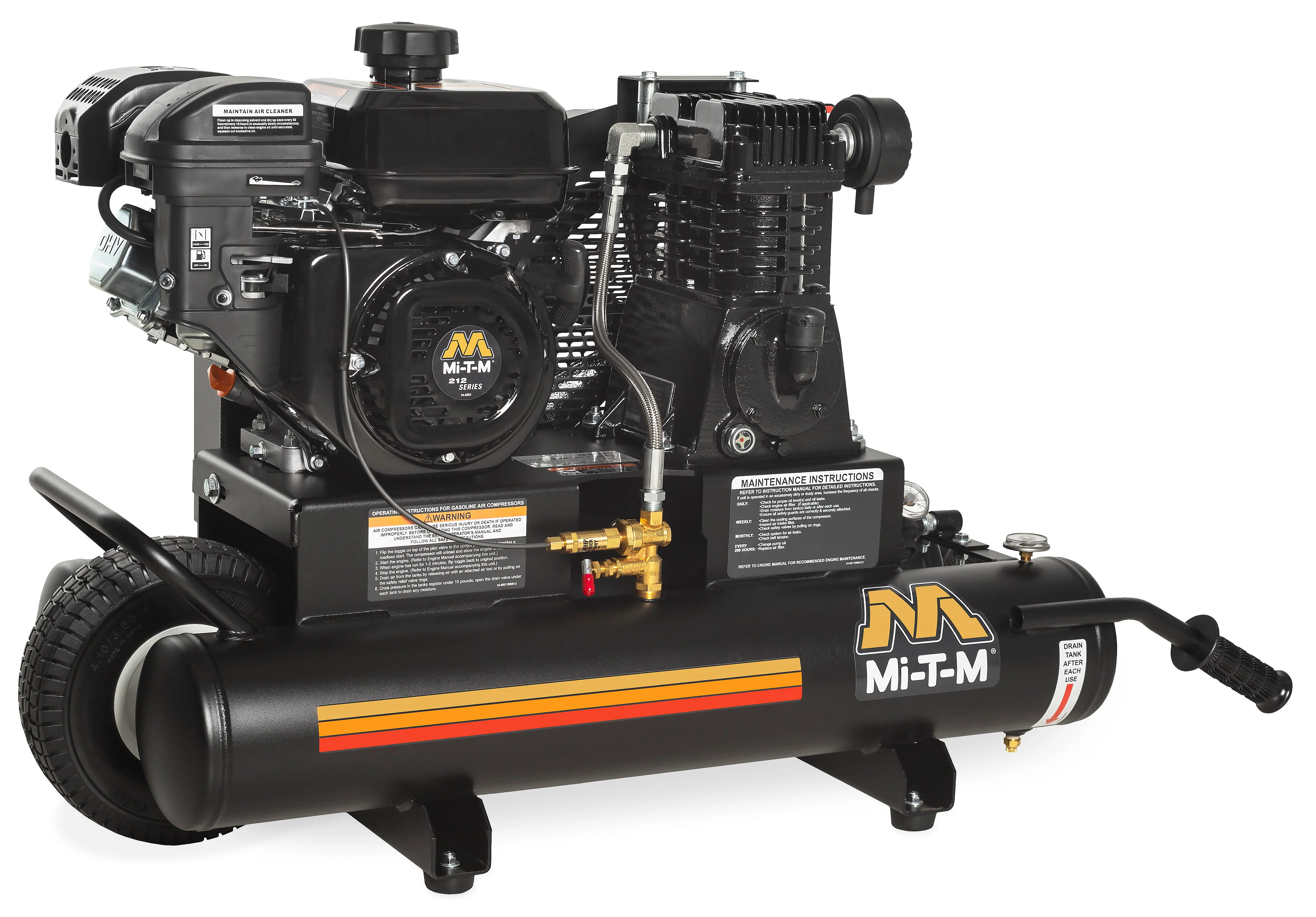 Mi-T-M AM1-PM07-08M 8-Gallon Single Stage Gasoline Air Compressor - Ysert