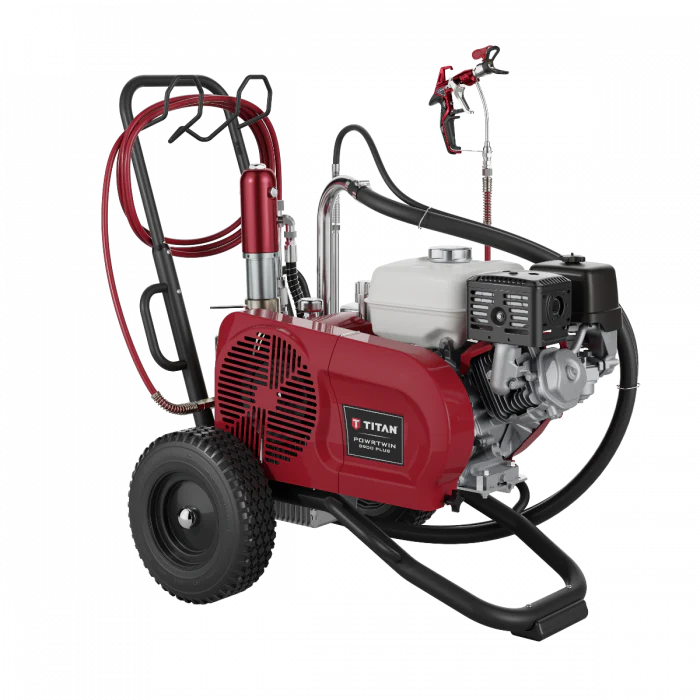 Titan PowrTwin 8900 Plus 3300 PSI @ 2.50 GPM Gas Powered Airless Paint Sprayer - Cart - Ysert