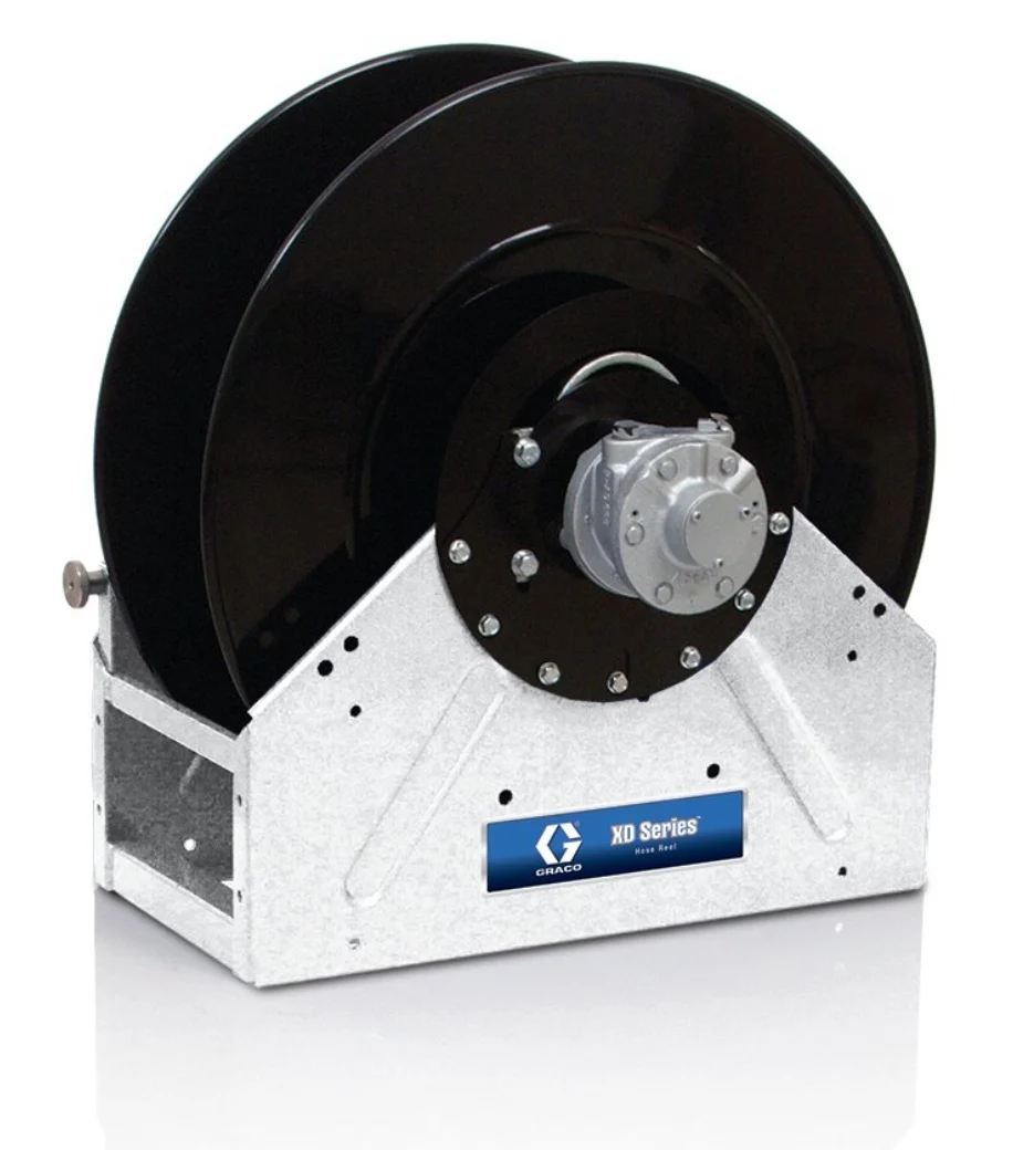 Graco 24R421 XD60™, Air/Water/Diesel Fuel/WOE, 1 in. (25 mm) Inlet/Outlet, Bare Reel (1 in. X 50 ft. (25 mm X 15 m) Capacity), NPT, Pneumatic Motor, White - Ysert