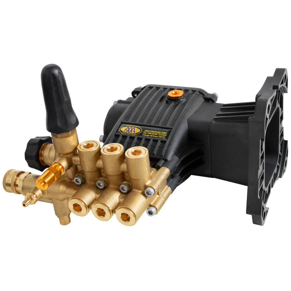 AAA 10.0GA13 Horizontal Triplex 3800 PSI @ 3.5 GPM Pressure Washer Pump Kit w/ C42 Powerboost Technology - Ysert