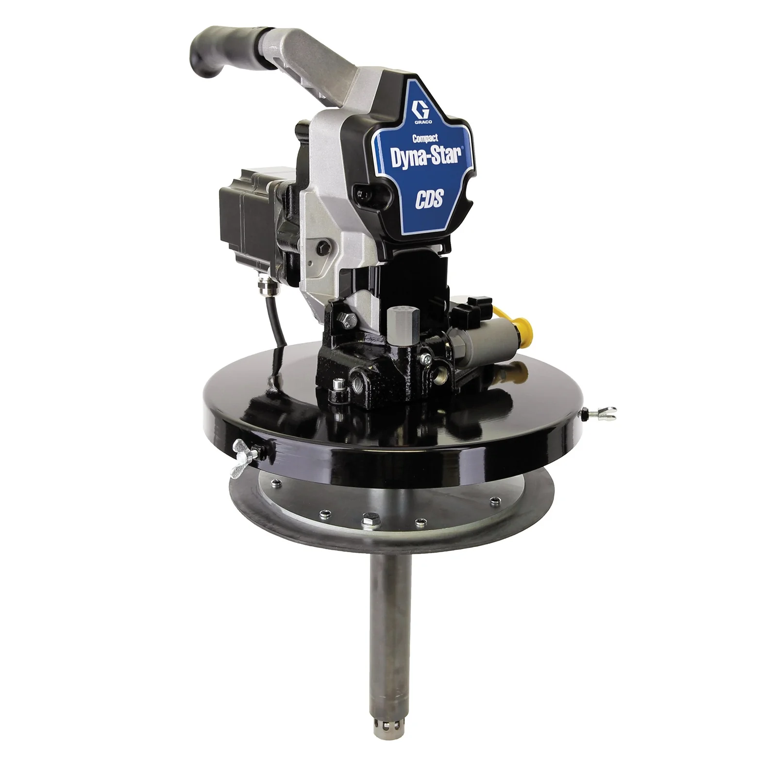 Graco Compact Dyna-Star® 24 VDC 35 lb Vent-Valve Oil or Grease Bucket Kit, Pump, Lifting Handle - Ysert