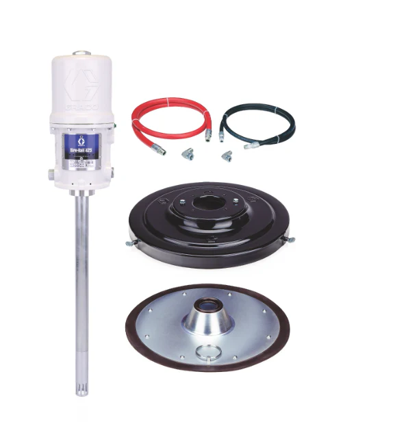 Graco 244636 Fire-Ball® 425 Series 75:1 400 Lb. (181 Kg) 1/2 In. X 6 Ft. (1.83 M) Grease Pump Stationary Cover-Mount Package - Ysert