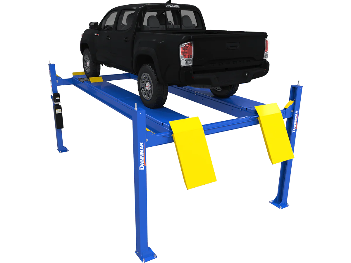 DANNMAR 5175318 D4-12A 12,000-lbs. Capacity Alignment Four-Post Lift w/ Slip Plates & Turnplates - Ysert