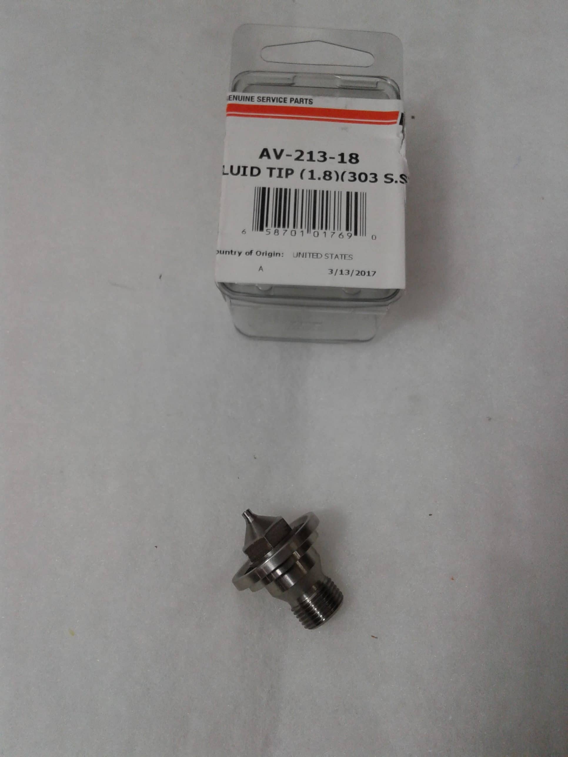 Devilbiss AV-213-18 Fluid Tip 1.8mm - Ysert