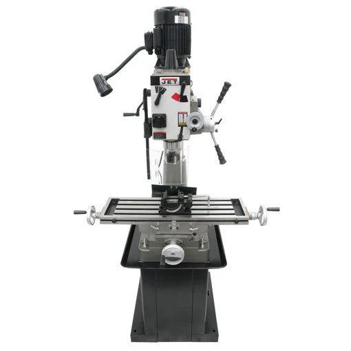 Jet Tools - JMD-40GHPF Geared Head Mill Drill with Power Downfeed & Newall NMS300 2-Axis DRO - Ysert