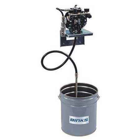BINKS DX70 Bare Diaphragm Pump - Wall Mount (Pail not included) - Ysert