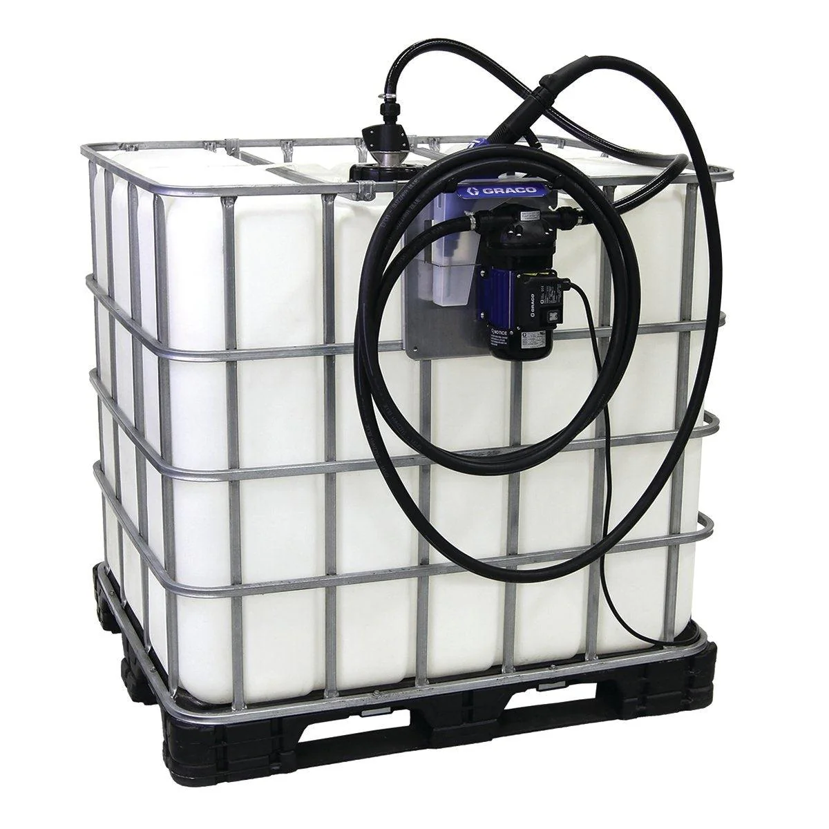 LD Blue Electric Pump Package - 5 ft (1.5 m) Suction Hose Length - Manual Nozzle - SST Clamp Fittings - Ysert