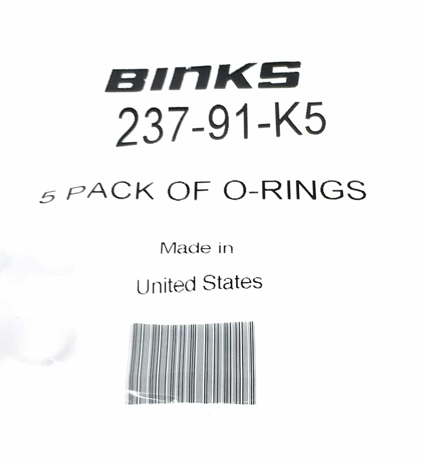 Binks 237-91-K5 5 Pack of O-Rings - Ysert