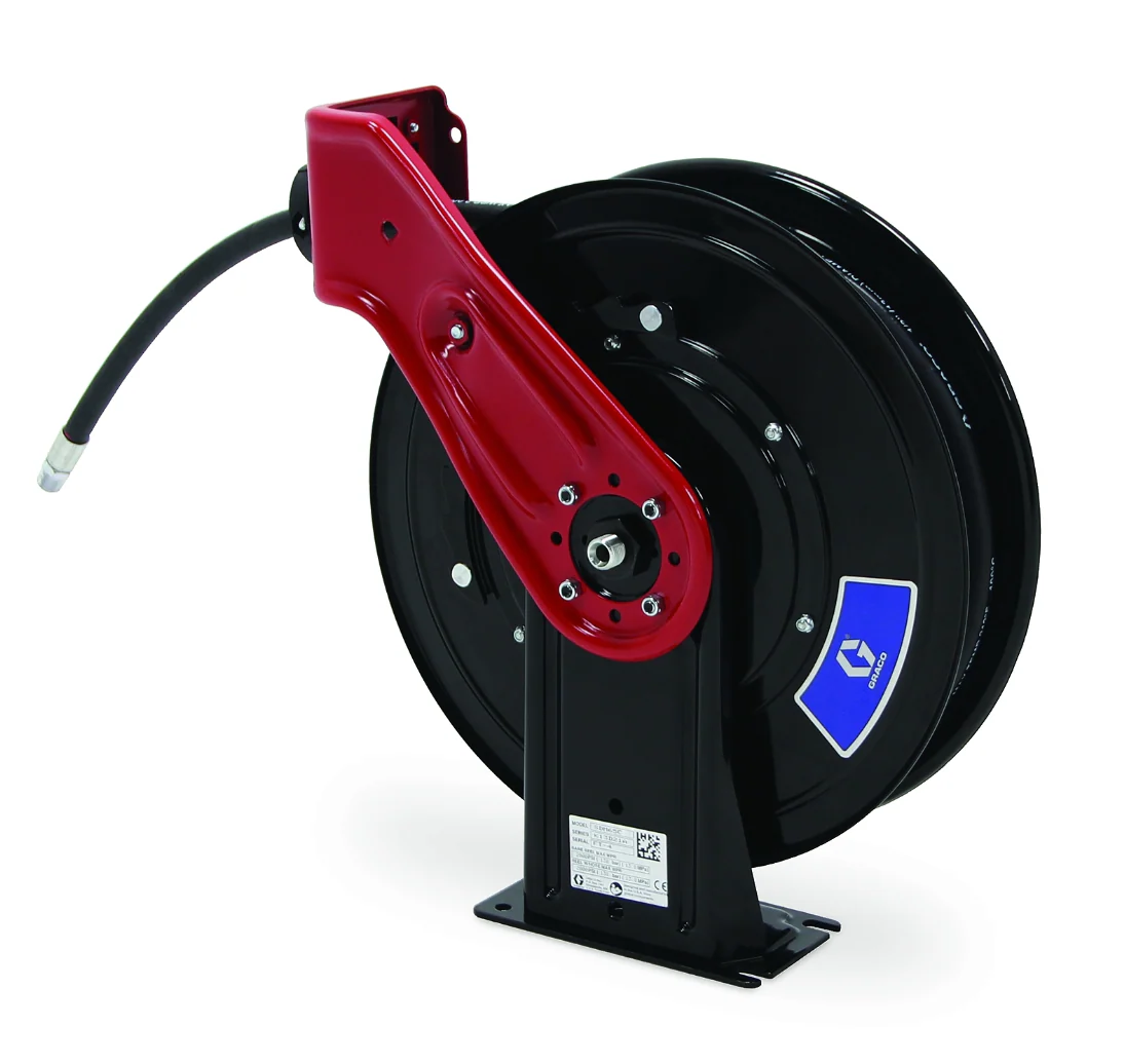 Graco SDM33C SDX™ 10, Oil, 1/2 in (13 mm) Inlet, 1/2 in X 35 ft (13 mm X 11 m) Hose, NPT, Overhead Mount, Red - Ysert