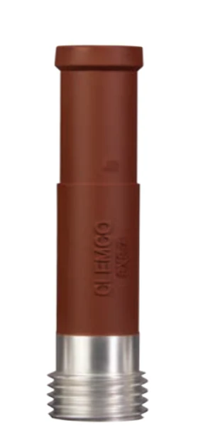 Clemco SXS Clemlite Silicon-Carbide Lined Long Venturi Style Contractor Thread 1-1/4 inch Entry Rubber Jacketed Sandblast Nozzle - Ysert