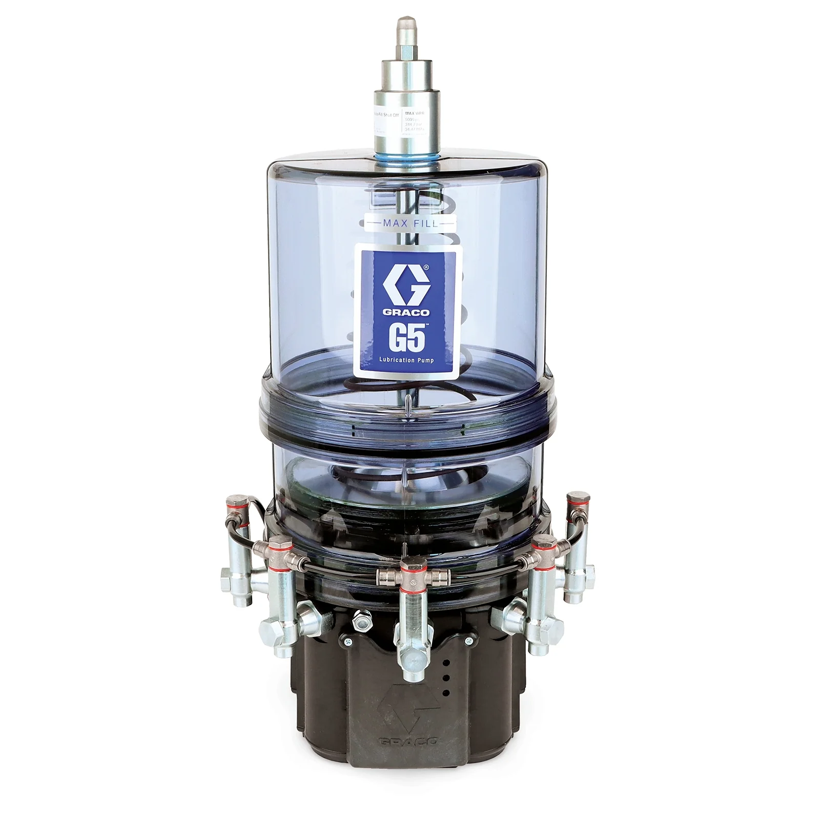 Graco G5™ Pro Pump Assembly, 24 VDC, 8 Liter, AFSO, DIN Power and Alarm, Pressure Relief Valves, Return to Reservoir, Controller Cover - Ysert
