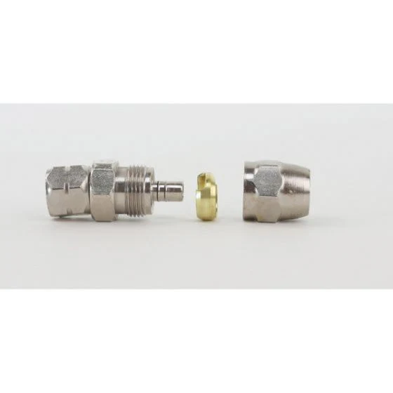 DevilBiss® P-HC-4523 Reusable Straight Hose Connector, 1/4 in NPS - Ysert