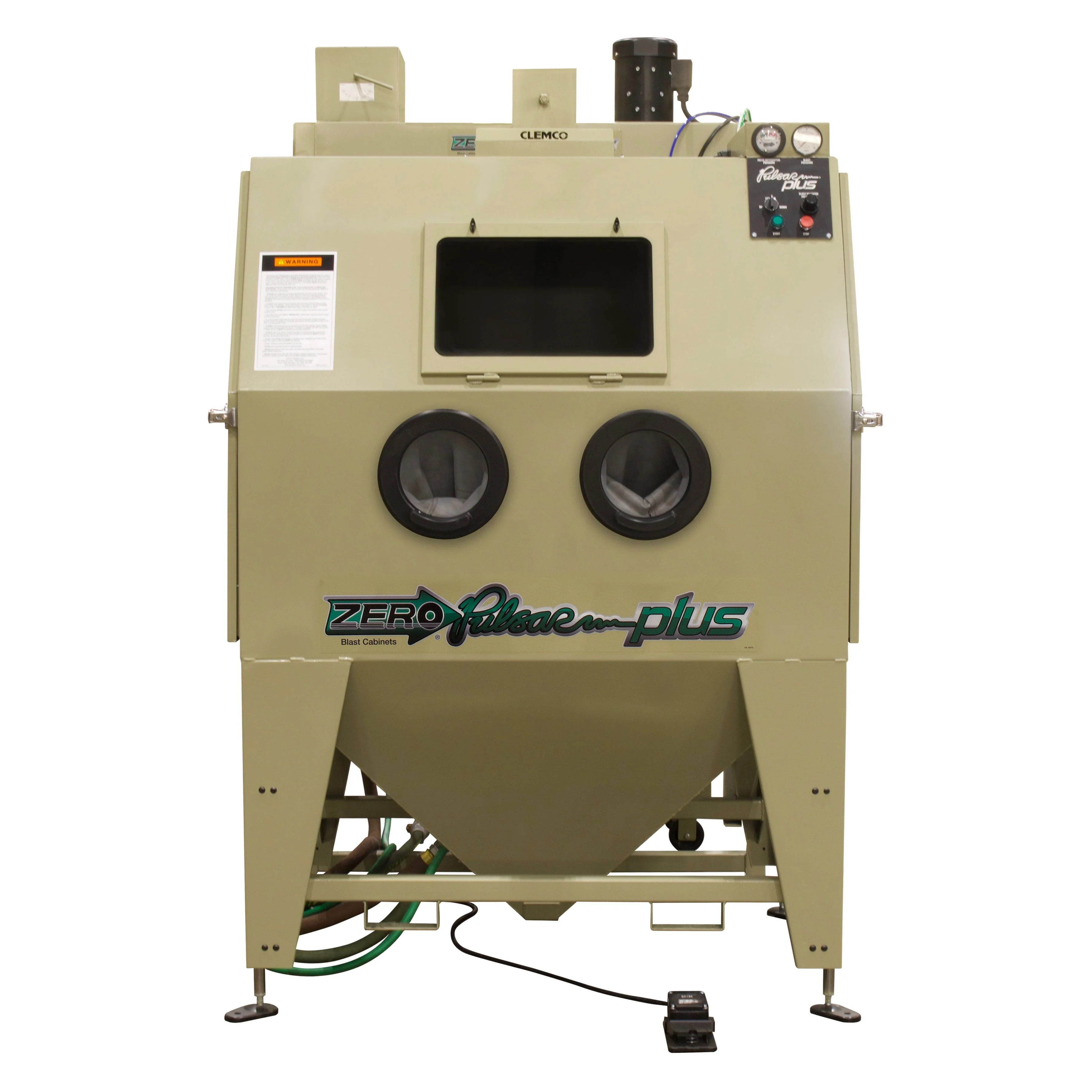 Clemco Pulsar VI Plus Standard 600 CFM (1HP, 115V, 1PH, 60HZ, (.75KW, 220V, 1PH, 50HZ) Pressure Cabinet - Ysert