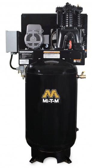 Mi-T-M Two Stage Electric Stationary Air Compressors - 18.0 CFM - 175 PSI - 5 HP - 80 gal - Ysert
