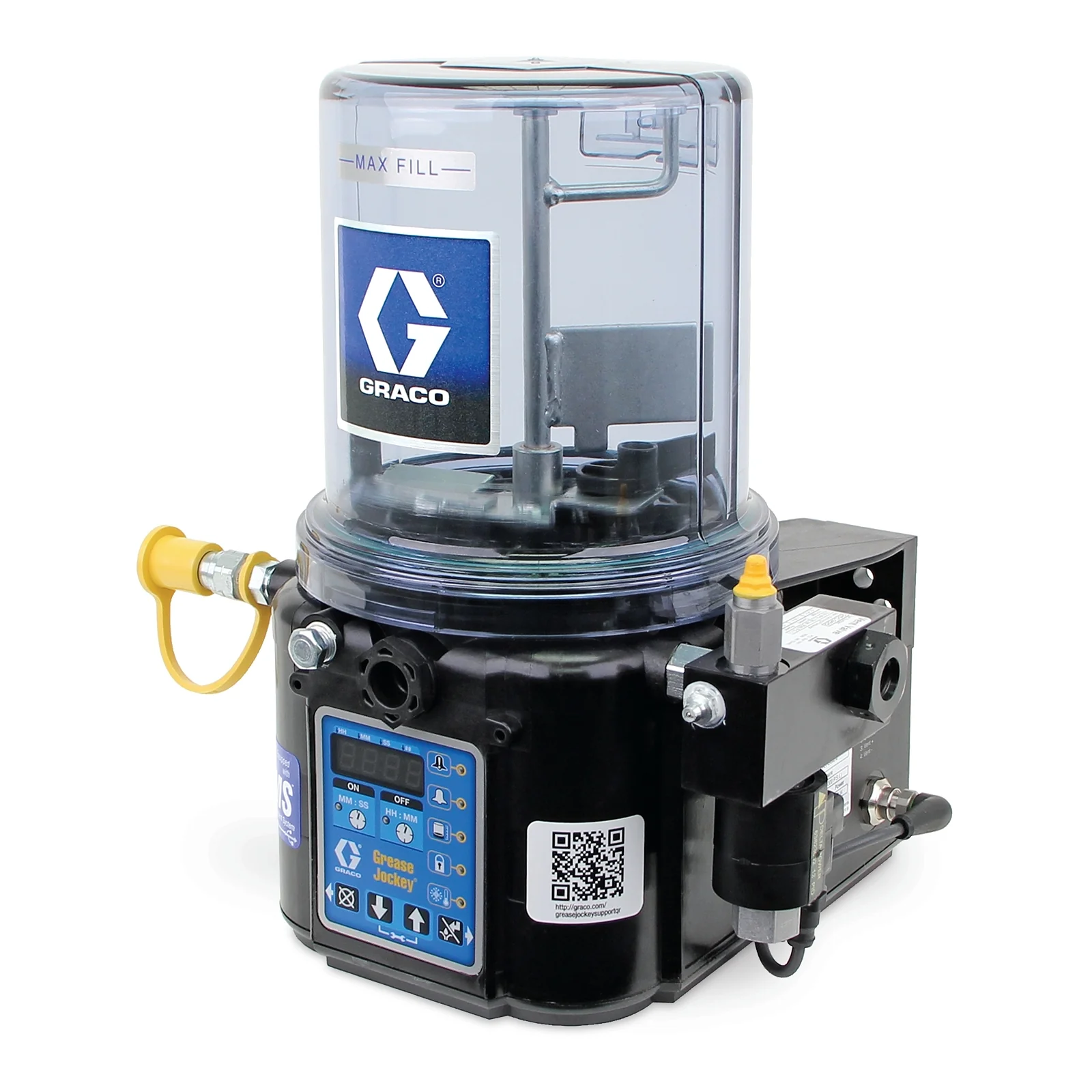 Graco Electric Grease Jockey® Pump, 2L Reservoir, 12 VDC, Data Management System, In-Cab Feedback - Ysert
