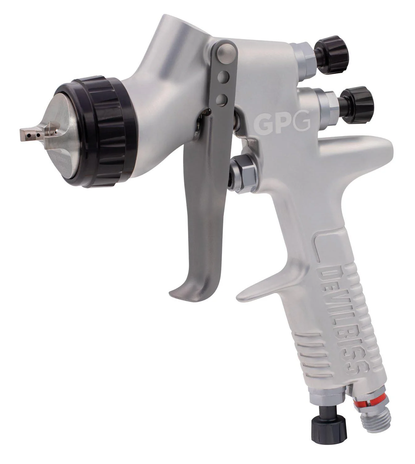 Devilbiss GPG Gravity HVLP Gun Kit - GPG2 Air Cap 1.3mm, 1.5mm, 1.8mm Nozzles & 560ml. Acetal w/ HAV-501 Gauge - Ysert