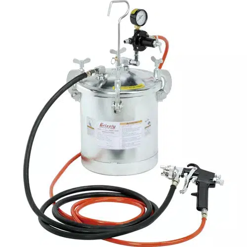 Grizzly H8225 - 10-Liter Paint Tank with Gun - Ysert