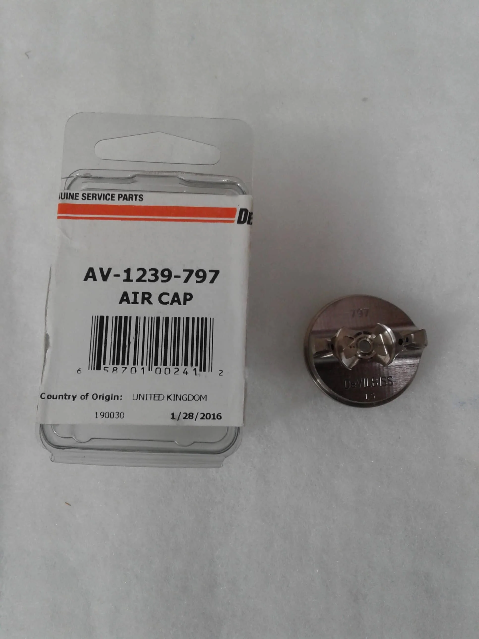 Devilbiss  Air Cap Less Ring #797 - Ysert