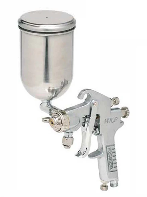 Apollo 8400 Metal Silver Gravity Feed Spray Gun w/ 400CC Gravity Cup - Ysert